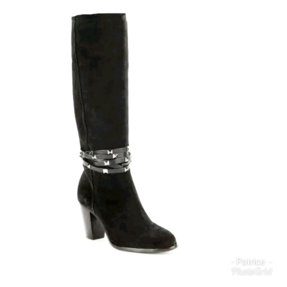 NWT-Antonio Melani Binx studded suede dress boot